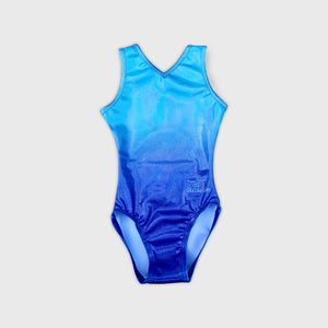 Blue gymnastics leotard